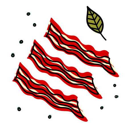 fried baconのイラスト素材