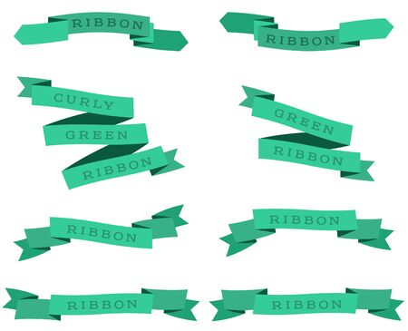 Green Ribbon collectionのイラスト素材
