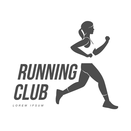 Workout logo. Fitness, Aerobic and workout exercise in gym. Vector set of workout logo isolated on white background. Fitness equipment - ball.のイラスト素材