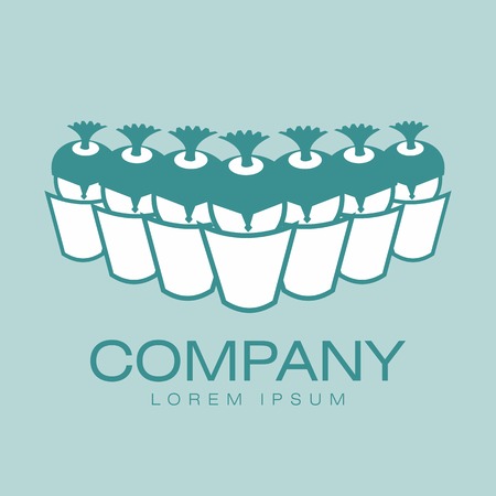 Vector abstract logo. Company identity. Icon isolated on white background. Graphic design editable for your design.のイラスト素材