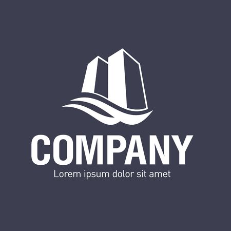 Vector abstract logo. Tourism and travel. Company identity. Icon isolated on white background. Graphic design editable for your design.のイラスト素材