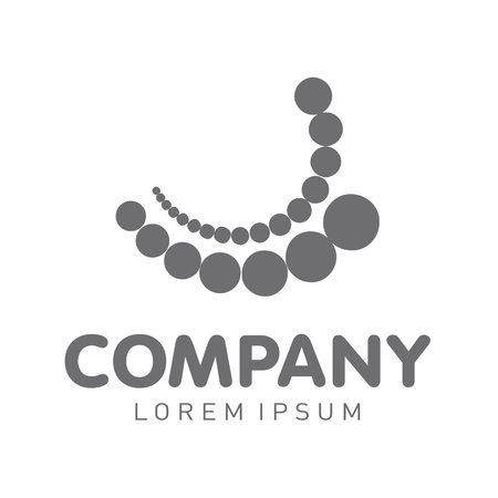 Vector abstract logo. Business Icons. Laboratory Logo. Company identity. Icon isolated on white background. Graphic design editable for your design.のイラスト素材