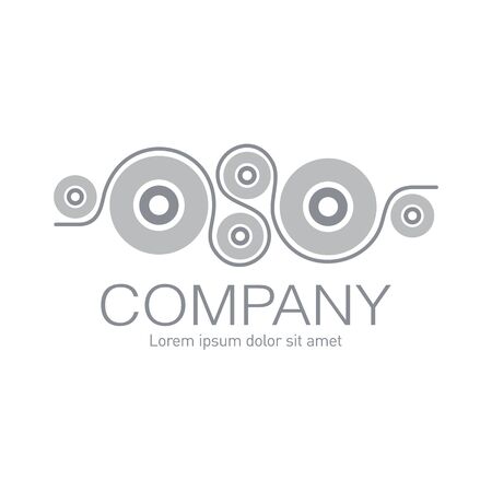 Vector abstract logo. Business Icons. Company identity. Icon isolated on white background. Graphic design editable for your design.のイラスト素材