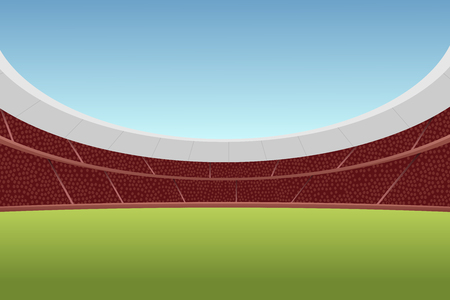 Vector illustration of the football arena. 2018, 2019. Asian Football Cup, Club World Cup in the United Arab Emirates.のイラスト素材