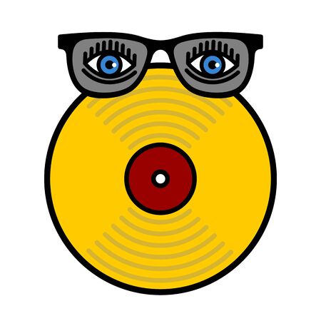 Music instruments. Colorful music background. Vector illustrationのイラスト素材