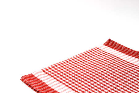 Cloth napkins Serving in cage. Studio Photoの写真素材