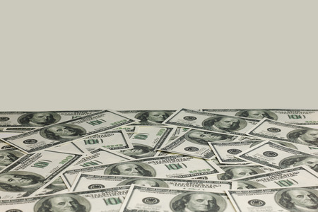 Dollars money background. Finance concept. Time is moneyの写真素材