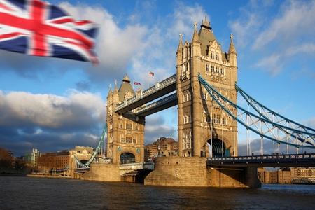 Famous Tower Bridge, London, UKの写真素材