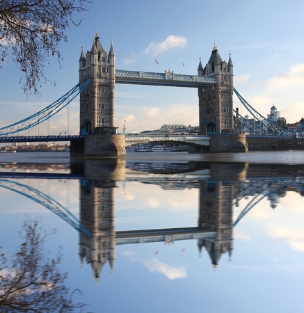 Famous Tower Bridge, London, UKの写真素材