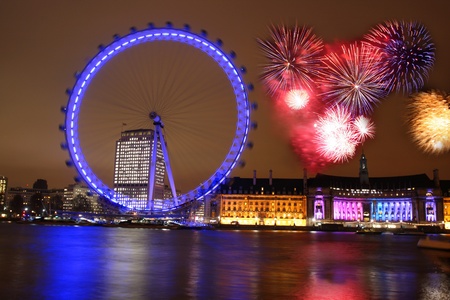 London Eye in Englandのeditorial素材