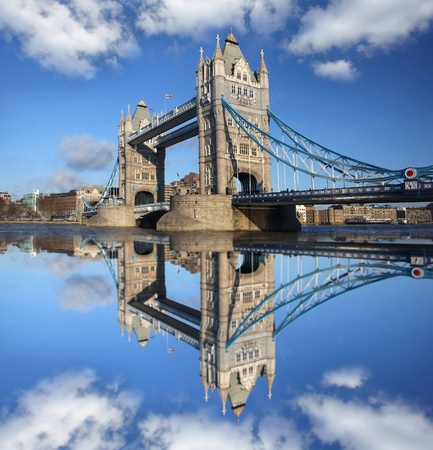 Famous Tower Bridge, London, UKの写真素材