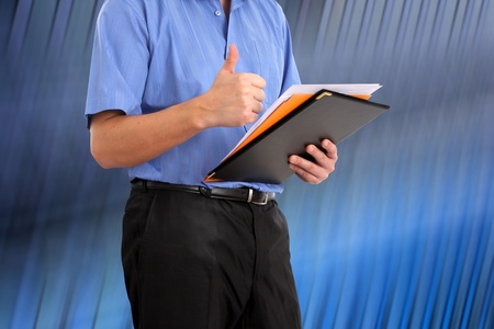 businessman make a decision in office の写真素材