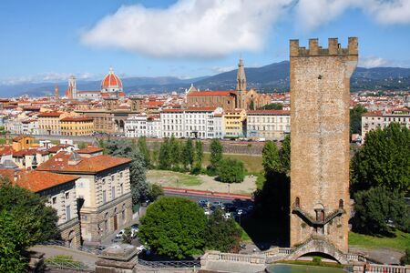 Panorama of Florence in Italyの写真素材