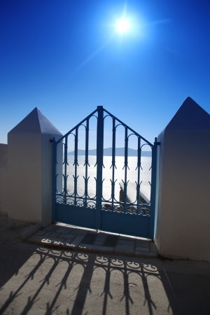 Santorini architecture in Greeceの写真素材