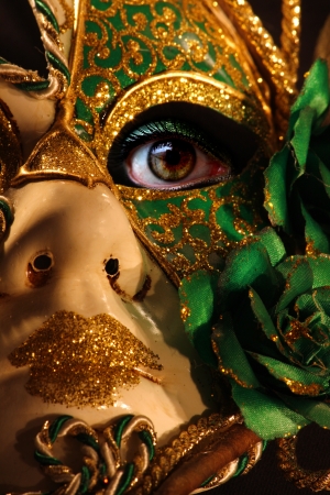  woman in carnival maskの写真素材