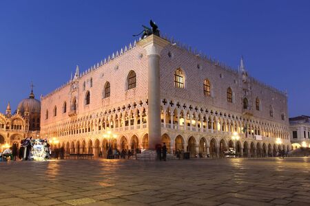 Venice with Doge palace in  Italy