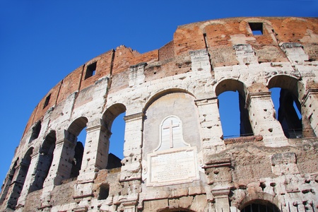 Famous Colosseum in Rome, Italy