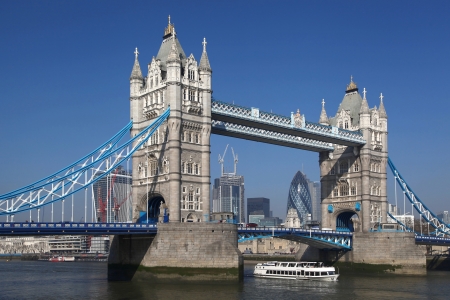 Tower Bridge in London, Englandの写真素材