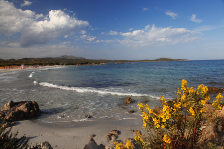 Amazing beach Rene Bianca, Sardiniaの写真素材