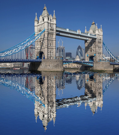 Famous Tower Bridge in London, Englandの写真素材