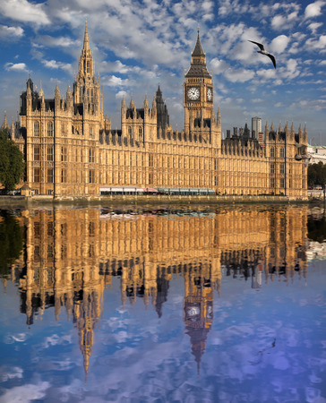 Big Ben in London, Englandの写真素材