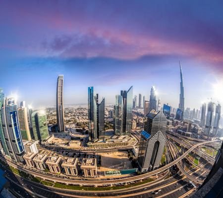 Cityscape of Dubai with modern futuristic architecture , United Arab Emiratesの写真素材