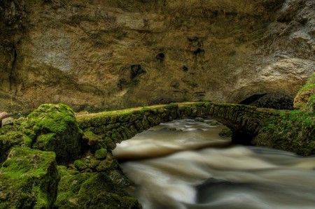 Bridge in Rakov skocian natural park