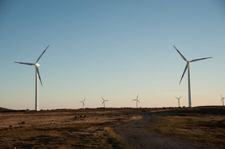 Wind electricity powerplants on Madeira Portugal