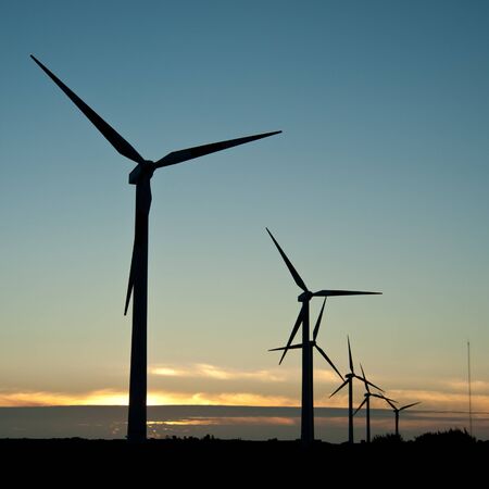 Wind electricity powerplants on Madeira Portugal