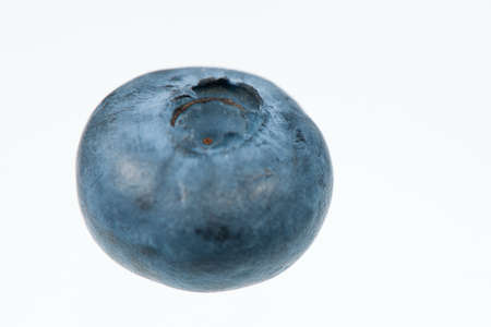 Blueberry isolated over white backgroundの写真素材