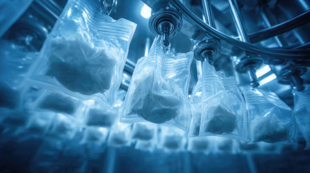 Pouch loading system feeding flexible food packs into a retort system for pasteurizationの素材