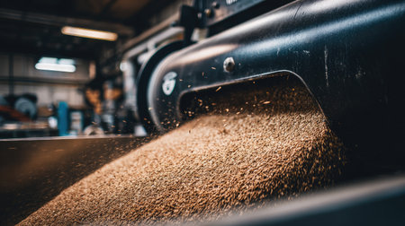 Food extruder shaping snacks and cereals in high-volume production plantの素材