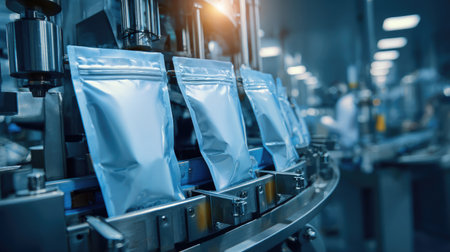 Meal pouch packaging line focusing on heat, pressure, and hygiene for shelf stabilityの素材