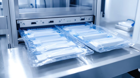 Sterile packaging assembly for medical devices in a white-walled cleanroomの素材