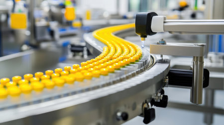 Infrared scanner verifying packaging seals in pharma manufacturing lineの素材