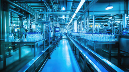 Liquid drug manufacturing area with glass tubing and real-time flow sensorsの素材