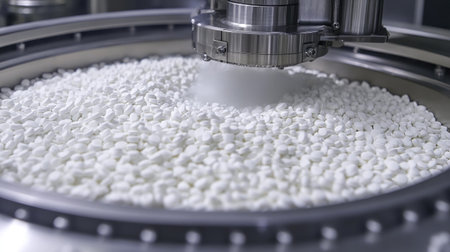 High-precision continuous manufacturing system compressing and coating pharmaceutical tabletsの素材