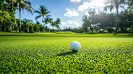 Club head captured at downswing angle with perfect path toward tee boxの素材