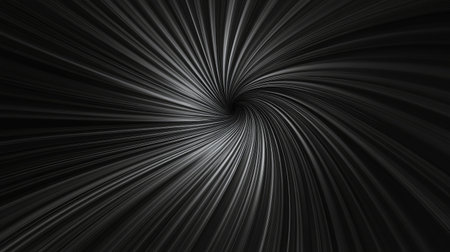 Abstract black background with radial lighting effect creating a dramatic glowの素材