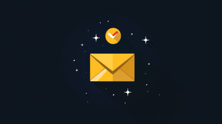 Icon of inbox tray with incoming letter symbol in flat modern styleの素材
