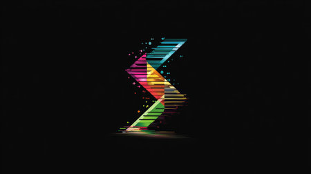 Logo for software development agency using abstract terminal and code iconの素材