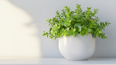 Isolated tabletop white background with clean surface and ambient lightingの素材