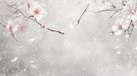 Subtle floral pattern background in pale colors for gentle and decorative useの素材