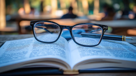 Group study materials showing side-by-side textbook pages and synchronized notebook contentの素材