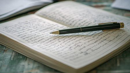 Neatly prepared study notes from printed guide, highlighting key facts and practice problemsの素材