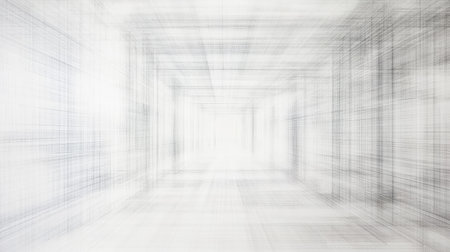 White background with gridlines faintly visible in abstract tech designの素材