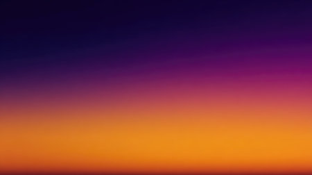 A captivating blend of purple and orange hues encapsulates the beauty of a sunset. The image portrays tranquility, offering a perfect backdrop for creative projects or serene moments.の素材