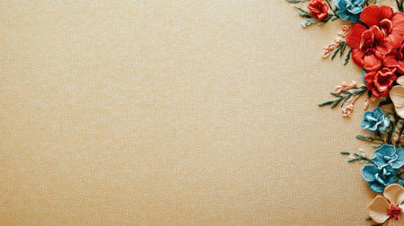 A beautiful floral arrangement on a textured background, showcasing vibrant colors and intricate details. Perfect for decorative projects or art displays.の素材