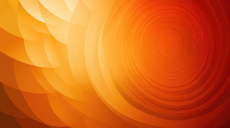 Vibrant abstract orange gradient background featuring smooth circular patterns. Ideal for showcasing warmth and energy in design projects or digital artwork.の素材
