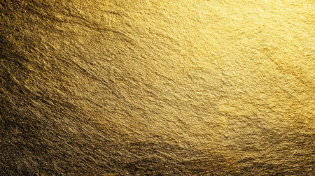 Captivating golden textured background ideal for luxury designs, invitations, and artistic projects, radiating warmth and opulence for a striking visual impact.の素材